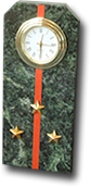 Часы Погон-старший лейтенант змеевик