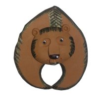 090027 Медведь спереди керамика магнит