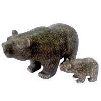 Медведь  большой из камня кальцид