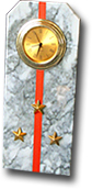 Часы Погон-старший лейтенант мрамор