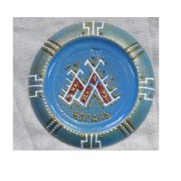 168092 Панно чум круглое  гипс, акрил