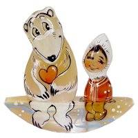 Северянин с медведем качалка селенит