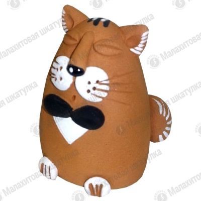 400799 Кот интеллигент керамика фигурка